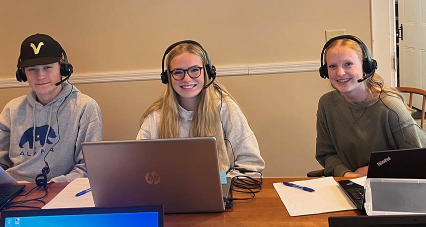 Lyndon Institute students have just completed the 2023 Annual Fund phone-a-thon! Students enjoyed connecting and appreciated hearing from so many about their LI experiences. We couldn’t call everyone but do appreciate your time and willingness to engage with our students and learn more about the school we all love so much. Thank you for your support!